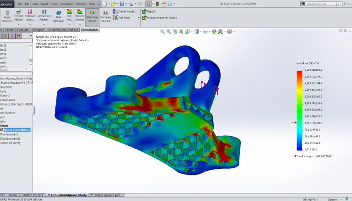 Simulation FEA d'une pièce 3D